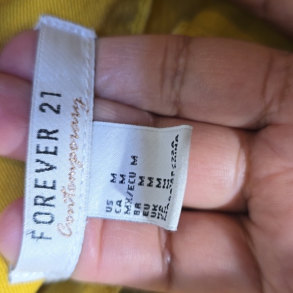 Women's forever 21 short, Sz M, color yellow - Picture 8 of 12